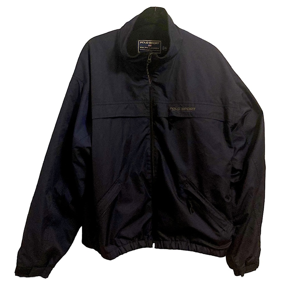 Vintage 90s Polo Sport Ralph Lauren Windbreaker Fleece Full Zip Size XL
